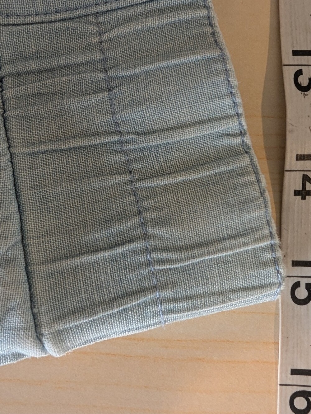 Vintage Light Blue Denim Button-Front Maxi Skirt - Picture 7 of 8